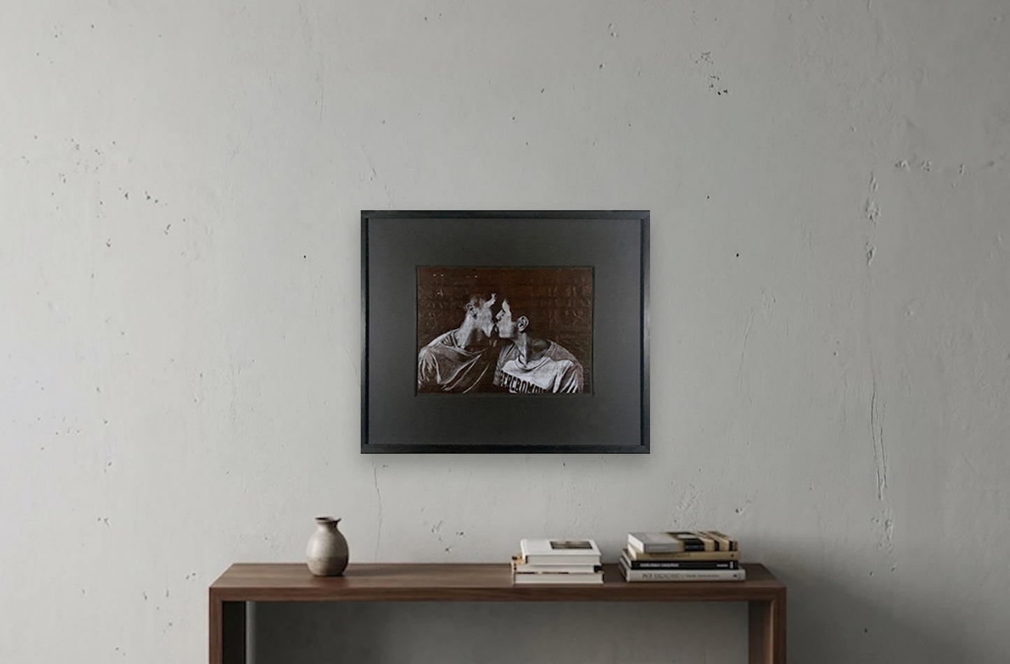 Original Framed Drawing 'Julian and Andre'
