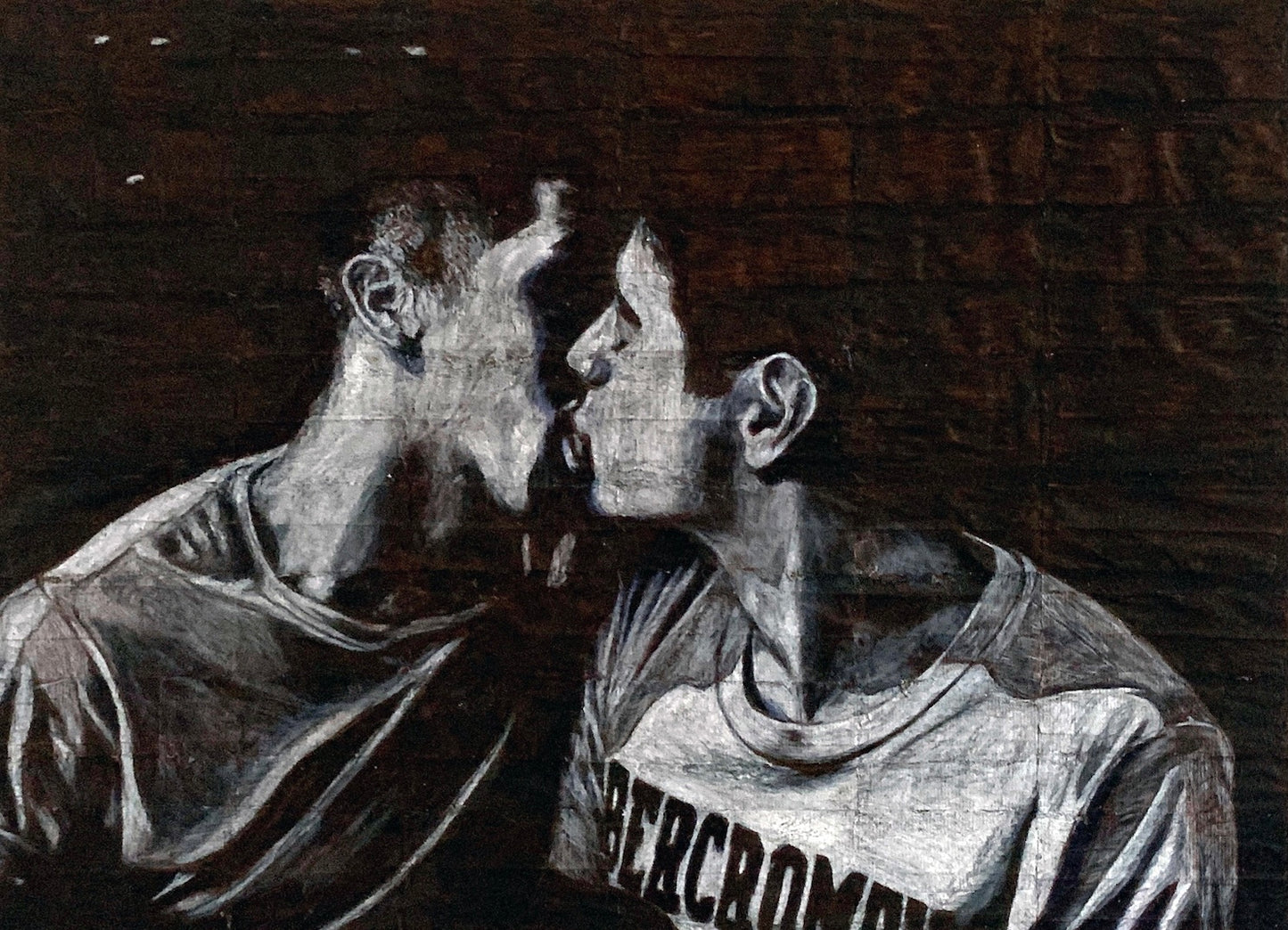 Original Framed Drawing 'Julian and Andre'