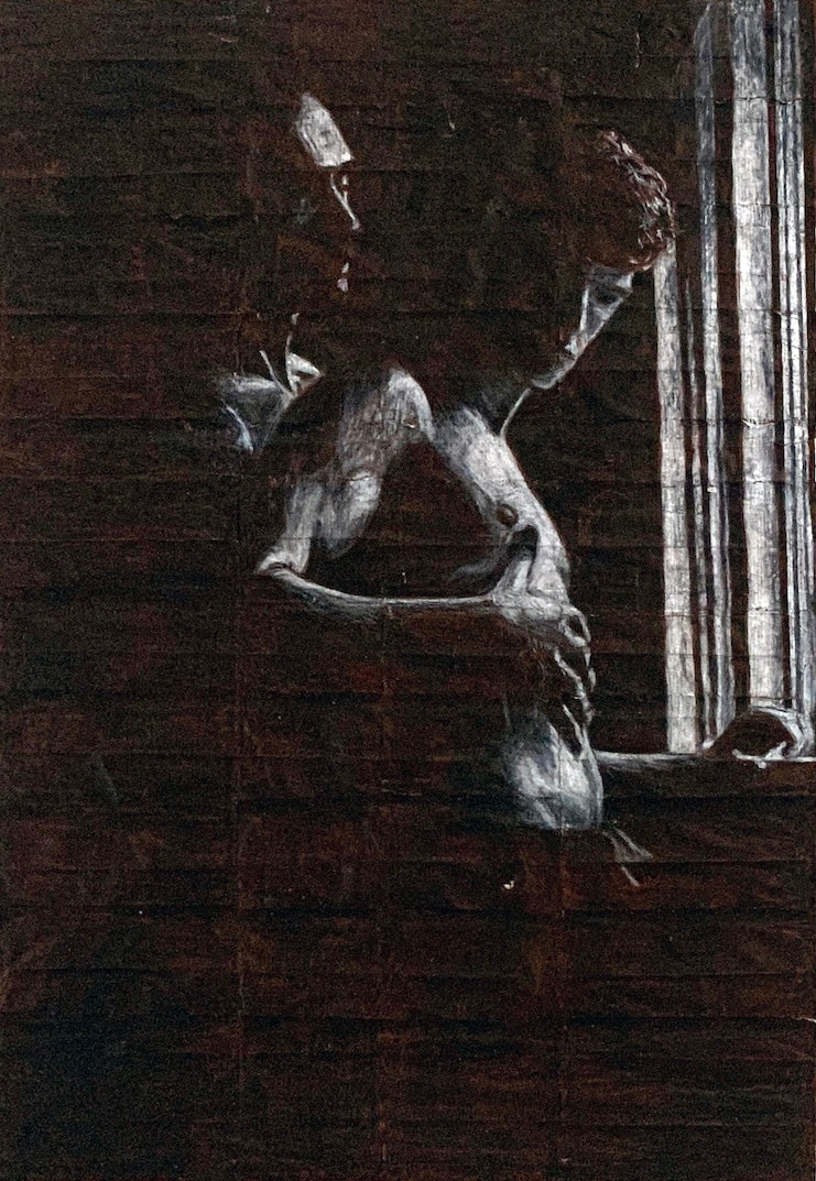 Original Framed Drawing 'Victor and Sam'