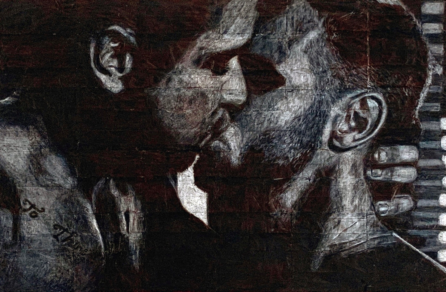 Original Framed Drawing 'Felix and Omar'