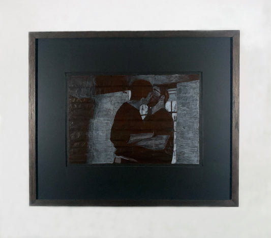 Original Framed Drawing 'Arlo and Gus'