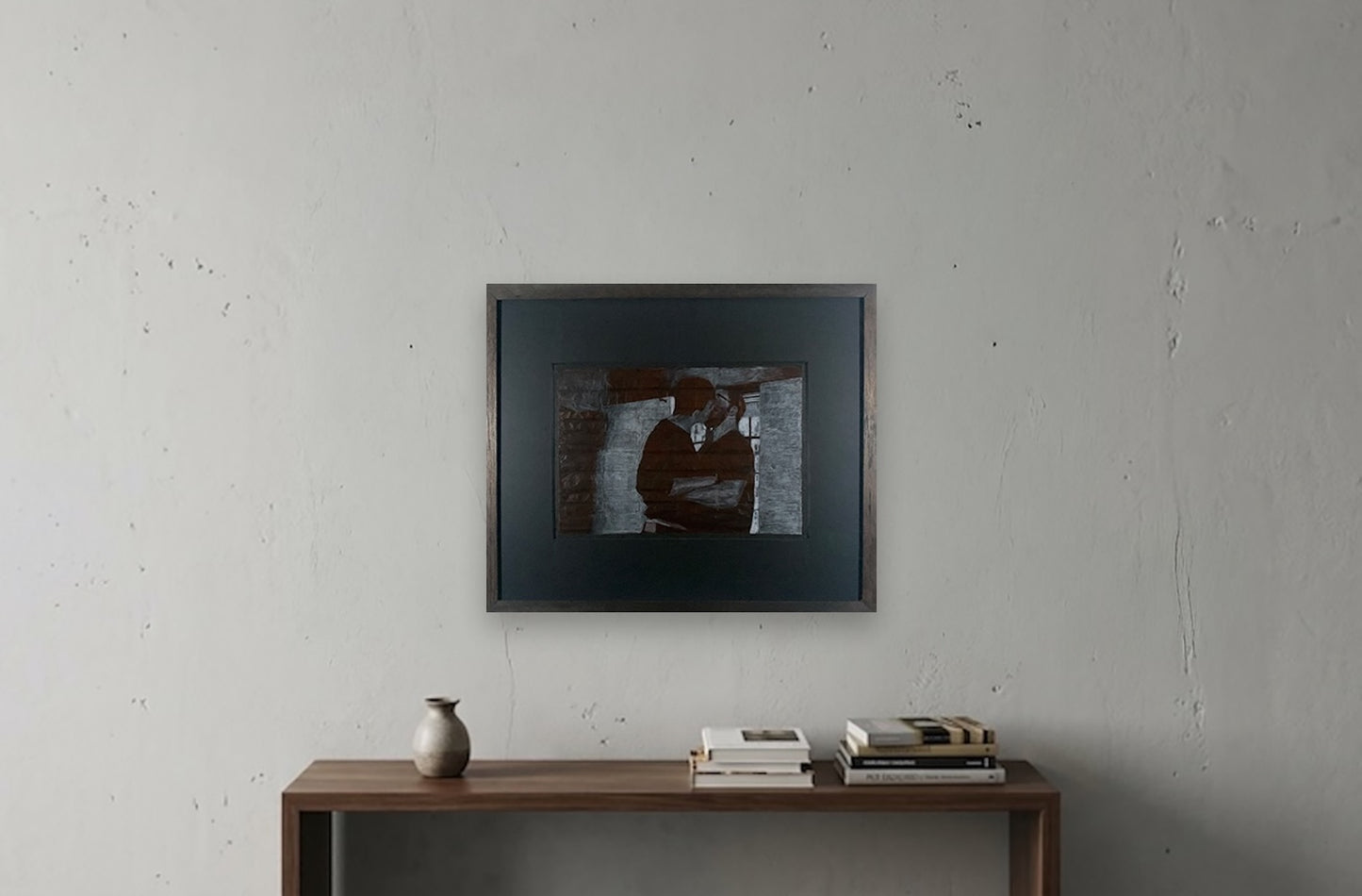 Original Framed Drawing 'Arlo and Gus'