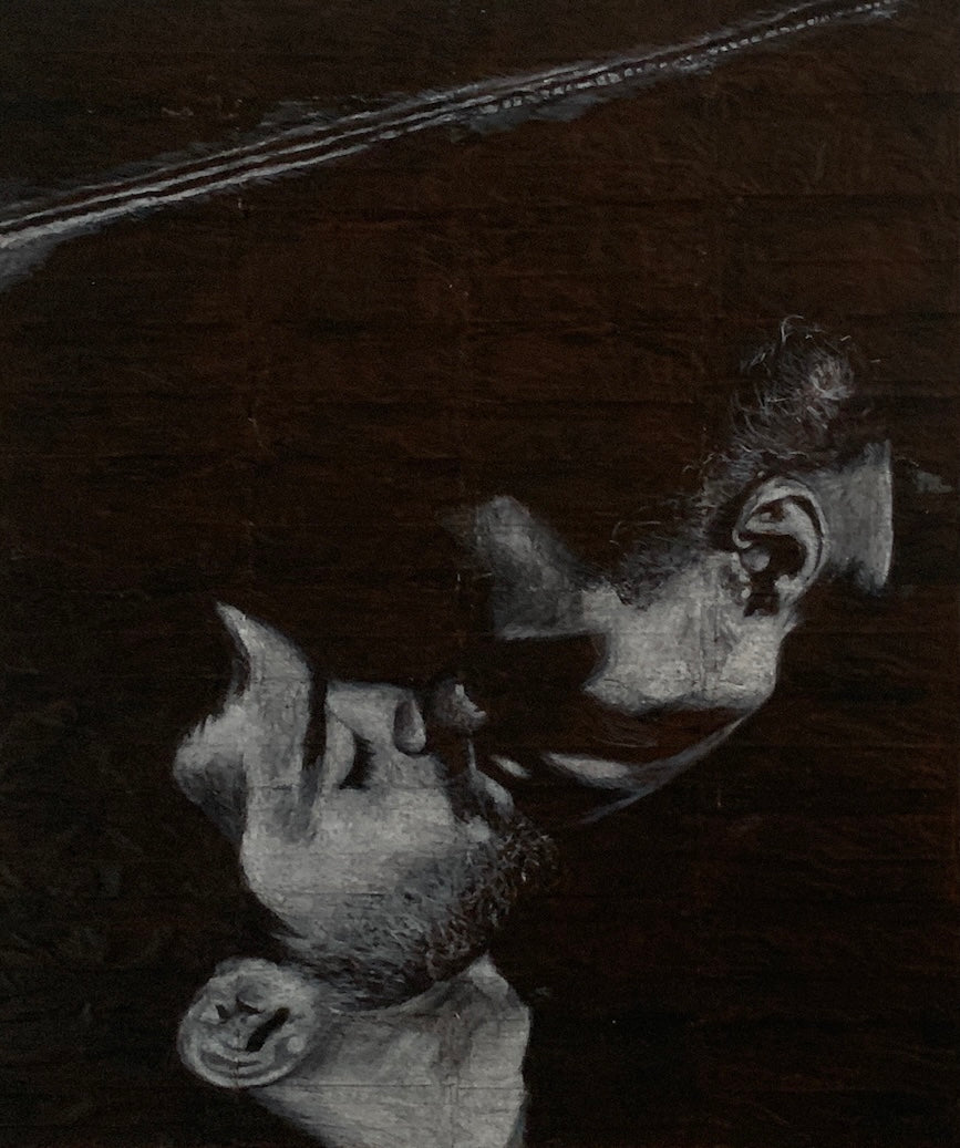 Original Framed Drawing 'Stefan and Ricky'
